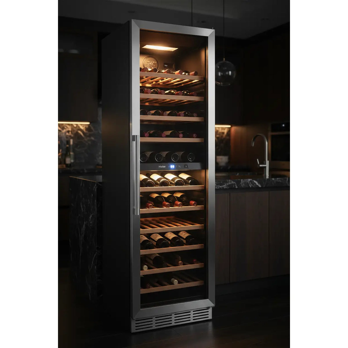 Haier WS140GDA — 140 Bottle Tall Dual Zone Wine Cabinet