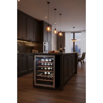 Haier WS53GDA — 53 Bottle Freestanding Dual Zone Wine Fridge