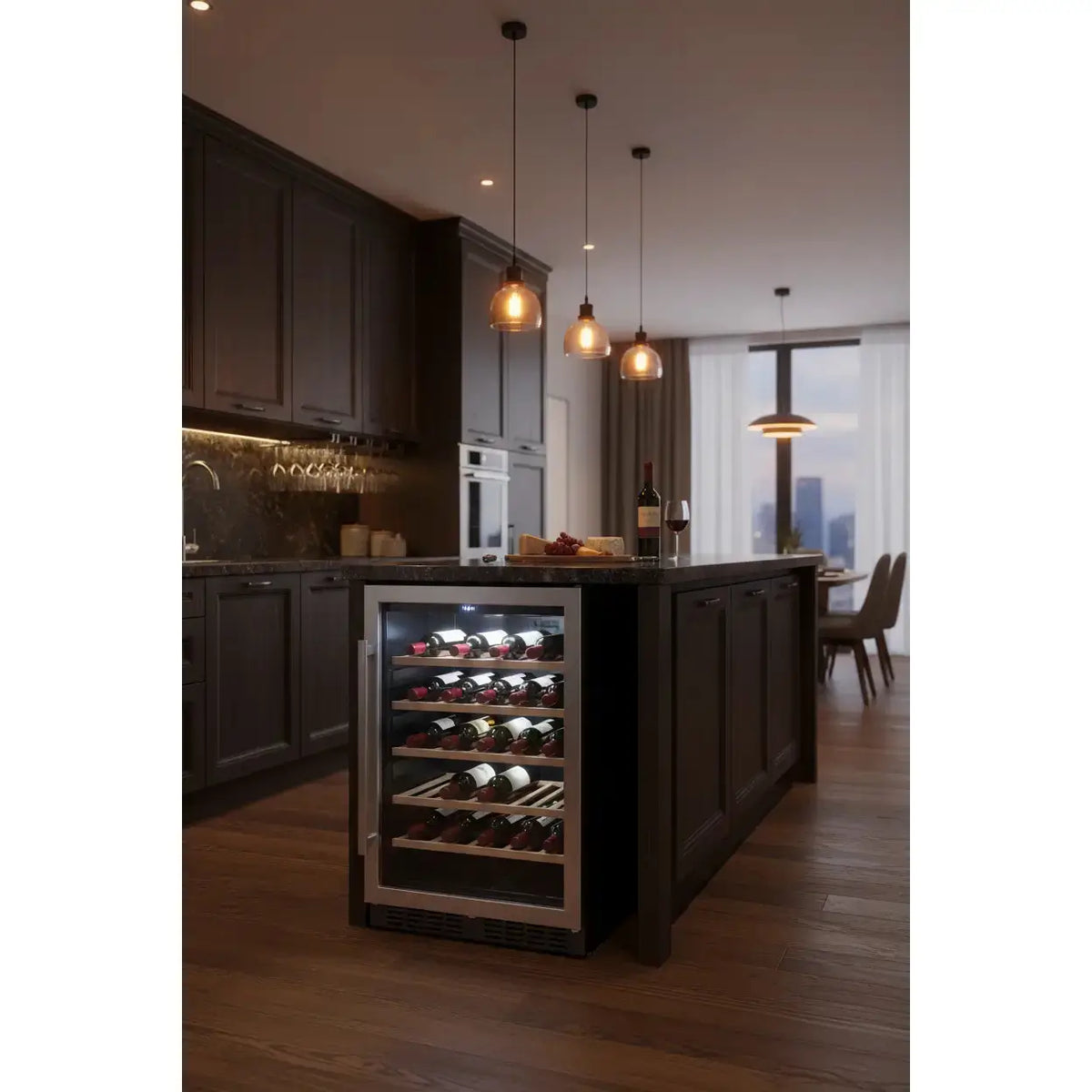 Haier WS53GDA — 53 Bottle Freestanding Dual Zone Wine Fridge