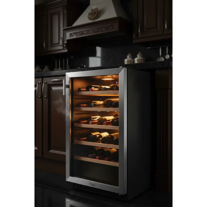 Haier WS75GDA — 75 Bottle Freestanding Dual Zone Wine Fridge
