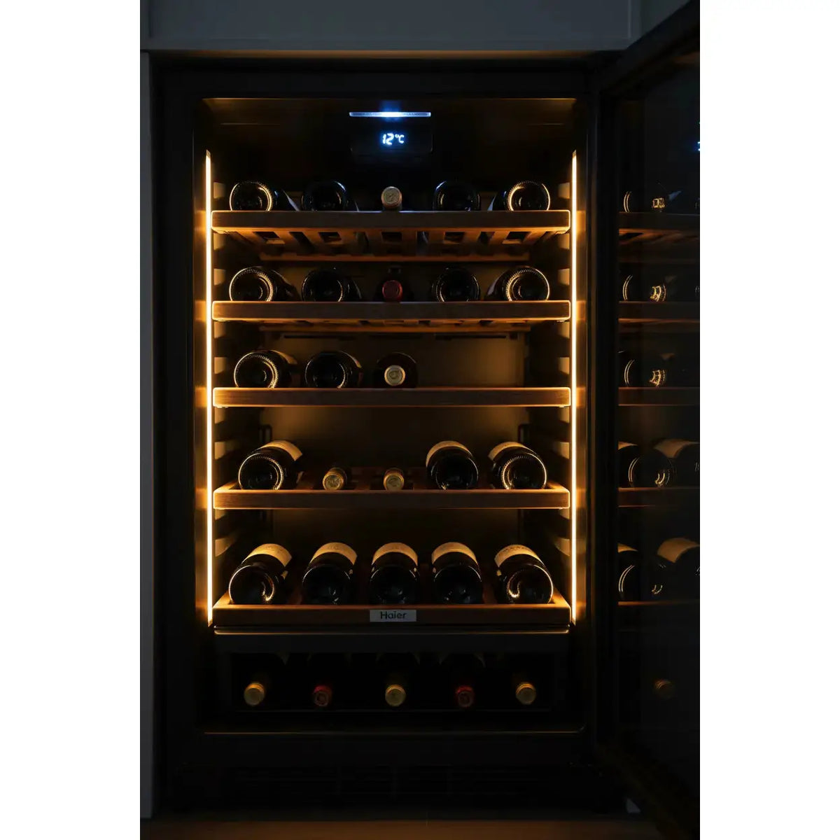 Haier WS75GDA — 75 Bottle Freestanding Dual Zone Wine Fridge