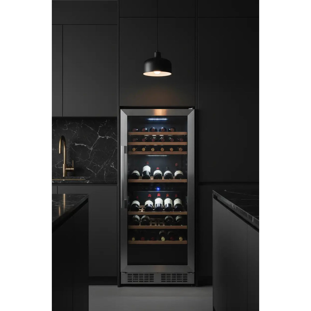 Haier WS75GDA — 75 Bottle Freestanding Dual Zone Wine Fridge