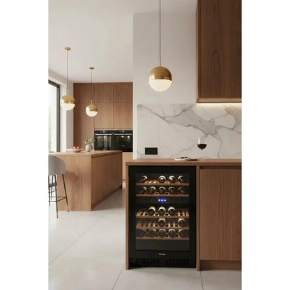 Hoover HWCB 100UK — 100 Bottle Tall Dual Zone Wine Cabinet