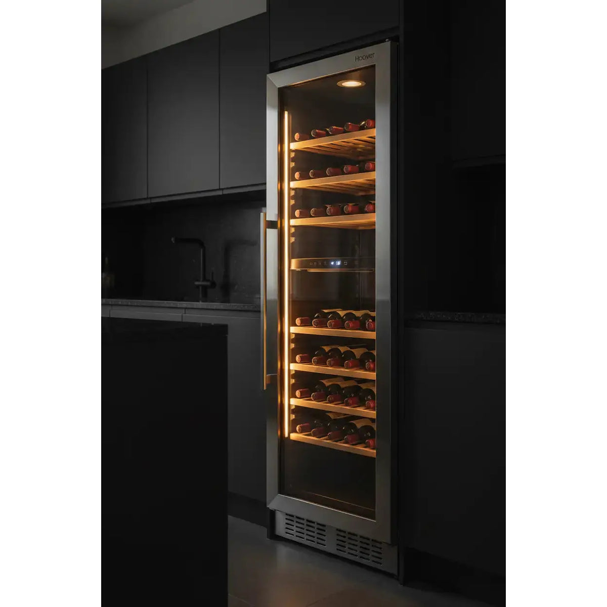 Hoover HWCB 100UK — 100 Bottle Tall Dual Zone Wine Cabinet
