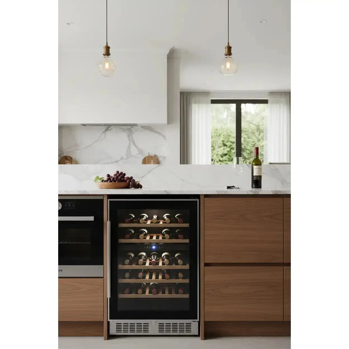 Hoover HWCB 80UK — 80 Bottle Freestanding Dual Zone Wine Fridge