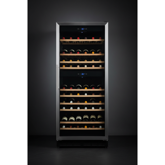 EuroCave Performance 180 180 Bottle Tall Dual Zone Wine Cabinet - Front View