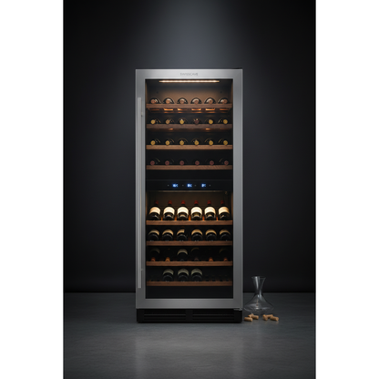 Swisscave WL280DF 280 Bottle Tall Dual Zone Wine Cabinet - Front View