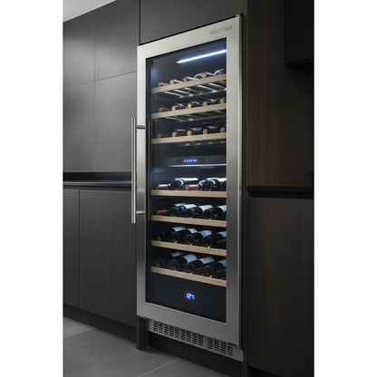 Swisscave WL30B 30 Bottle Built-In Single Zone Wine Fridge - 3/4 Angle View