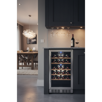 Tefcold TFW375S 100 Bottle Freestanding Dual Zone Wine Fridge - Lifestyle Shot