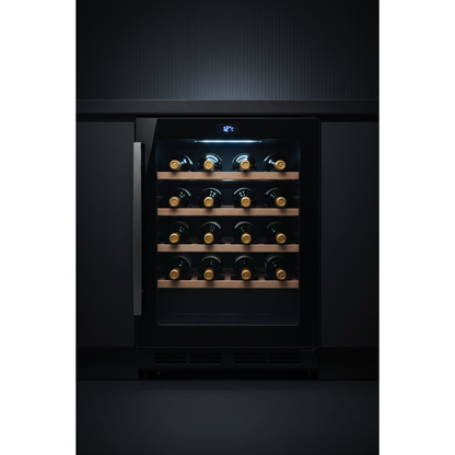 Swisscave WL46DF Premium 46 Bottle Built-In Dual Zone Wine Fridge - Front View