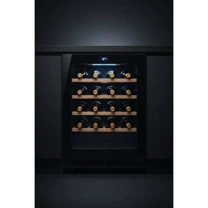 Swisscave WL46DF 46 Bottle Built-In Dual Zone Wine Fridge - Front View