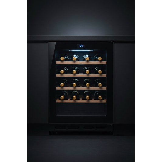 Swisscave WL46DF 46 Bottle Built-In Dual Zone Wine Fridge - Front View