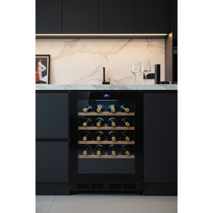 Swisscave WL46DF 46 Bottle Built-In Dual Zone Wine Fridge - Lifestyle Shot
