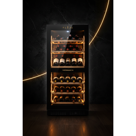 EuroCave Performance 85 — 85 Bottle Freestanding Dual Zone Wine Fridge