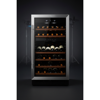 Vintec V80SG2 80 Bottle Freestanding Dual Zone Wine Fridge - Front View