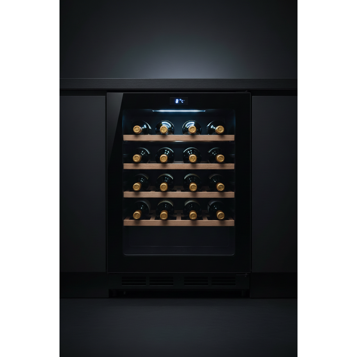 Vintec V150SG2 150 Bottle Tall Dual Zone Wine Cabinet - Front View
