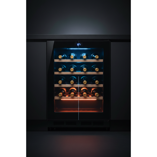 Vintec V40SG2 40 Bottle Built-In Dual Zone Wine Fridge - Front View