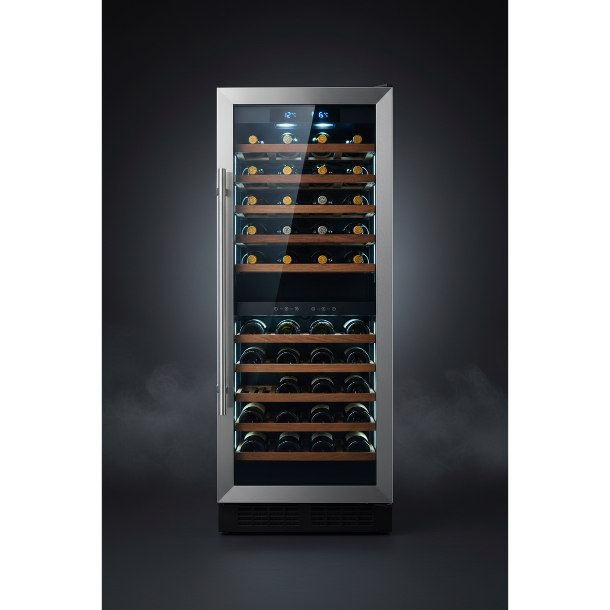 Vintec V300SG2 300 Bottle Tall Dual Zone Wine Cabinet - Front View