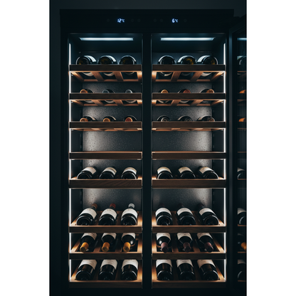 Haier WS100GDA Wine Cabinet Interior - Dual Zone LED Shelving