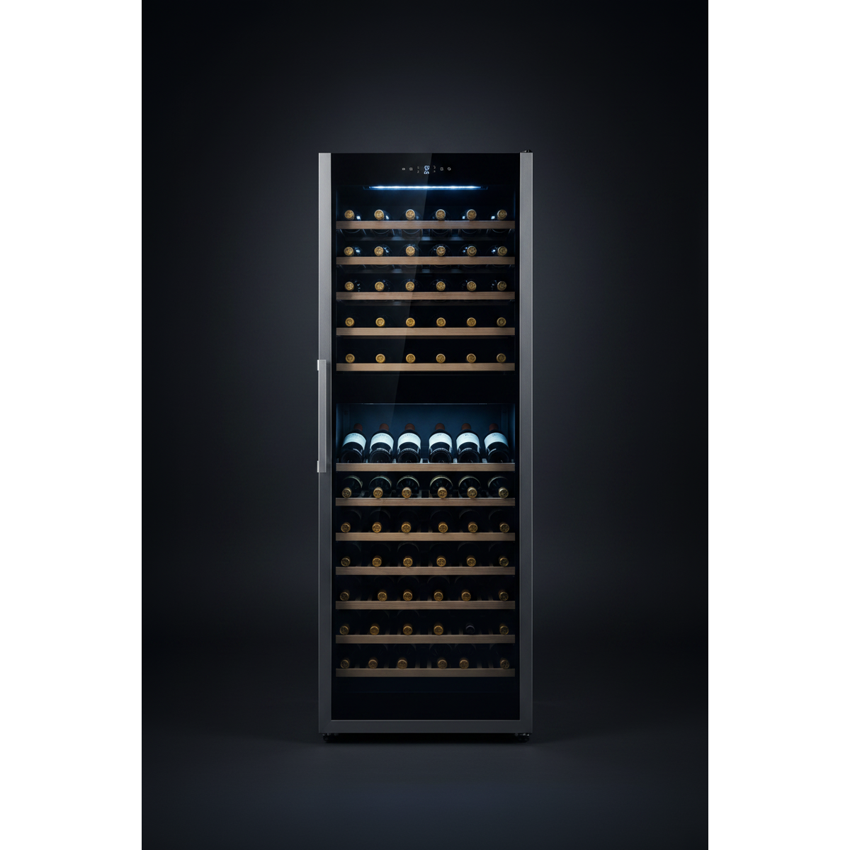 Haier WS170GDA 170 Bottle Tall Dual Zone Wine Cabinet - Front View