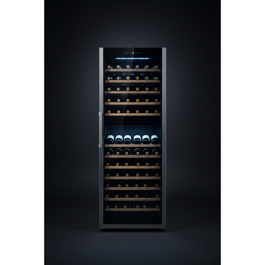 Haier WS170GDA 170 Bottle Tall Dual Zone Wine Cabinet - Front View