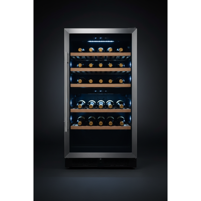 Tefcold TFW250S 65 Bottle Freestanding Dual Zone Wine Fridge - Front View