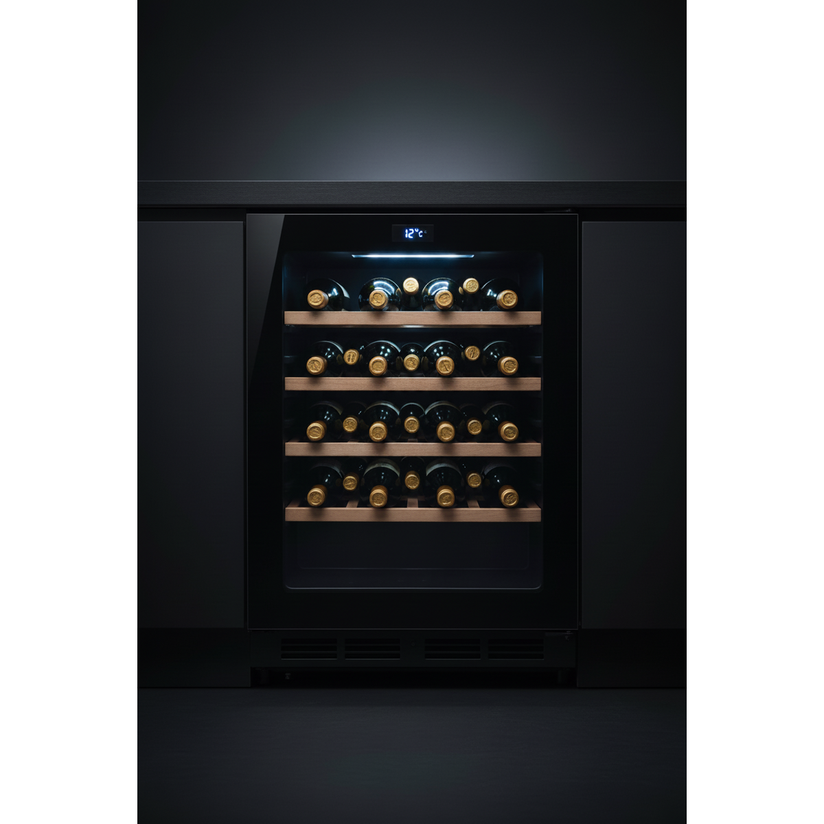 Tefcold TFW80S 80 Bottle Freestanding Single Zone Wine Fridge - Front View
