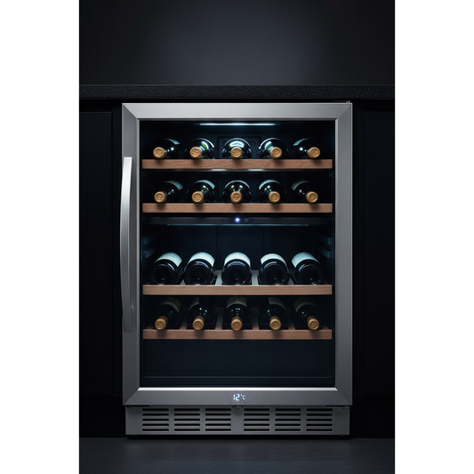 Haier WS25GA 25 Bottle Under-Counter Single Zone Wine Fridge - Front View