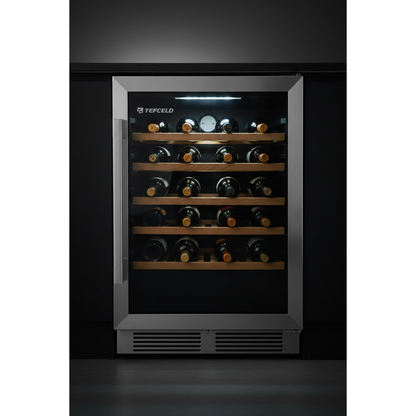 Tefcold TFW160S 45 Bottle Built-In Single Zone Wine Fridge - Front View