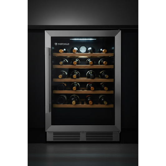 Tefcold TFW160S 45 Bottle Built-In Single Zone Wine Fridge - Front View