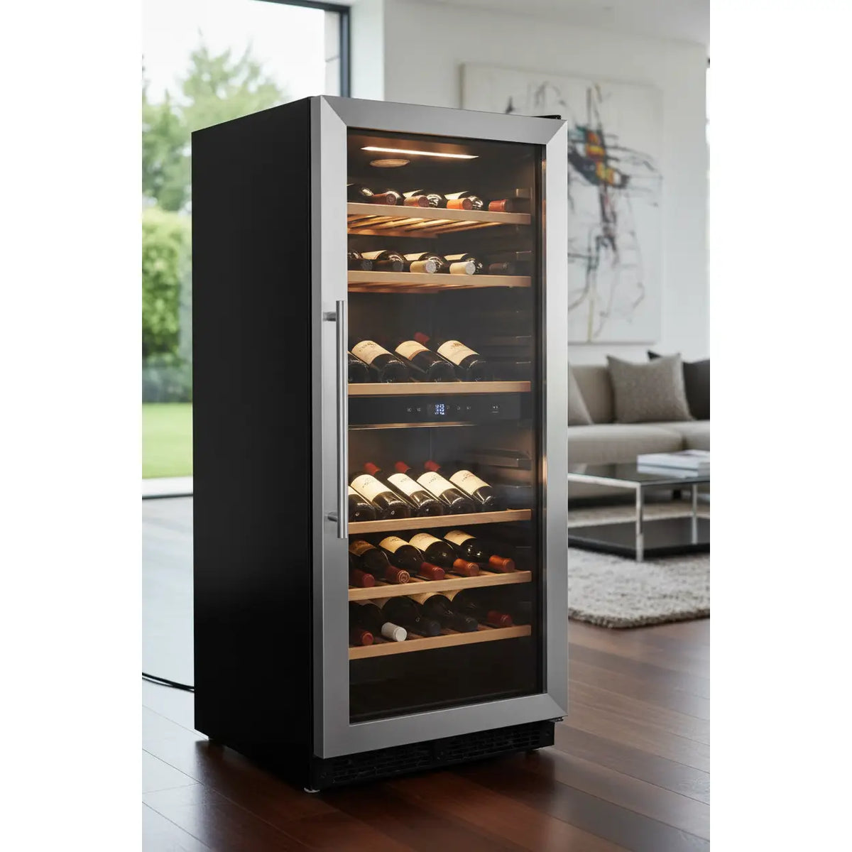 Swisscave WL120DF — 120 Bottle Freestanding Dual Zone Wine Fridge