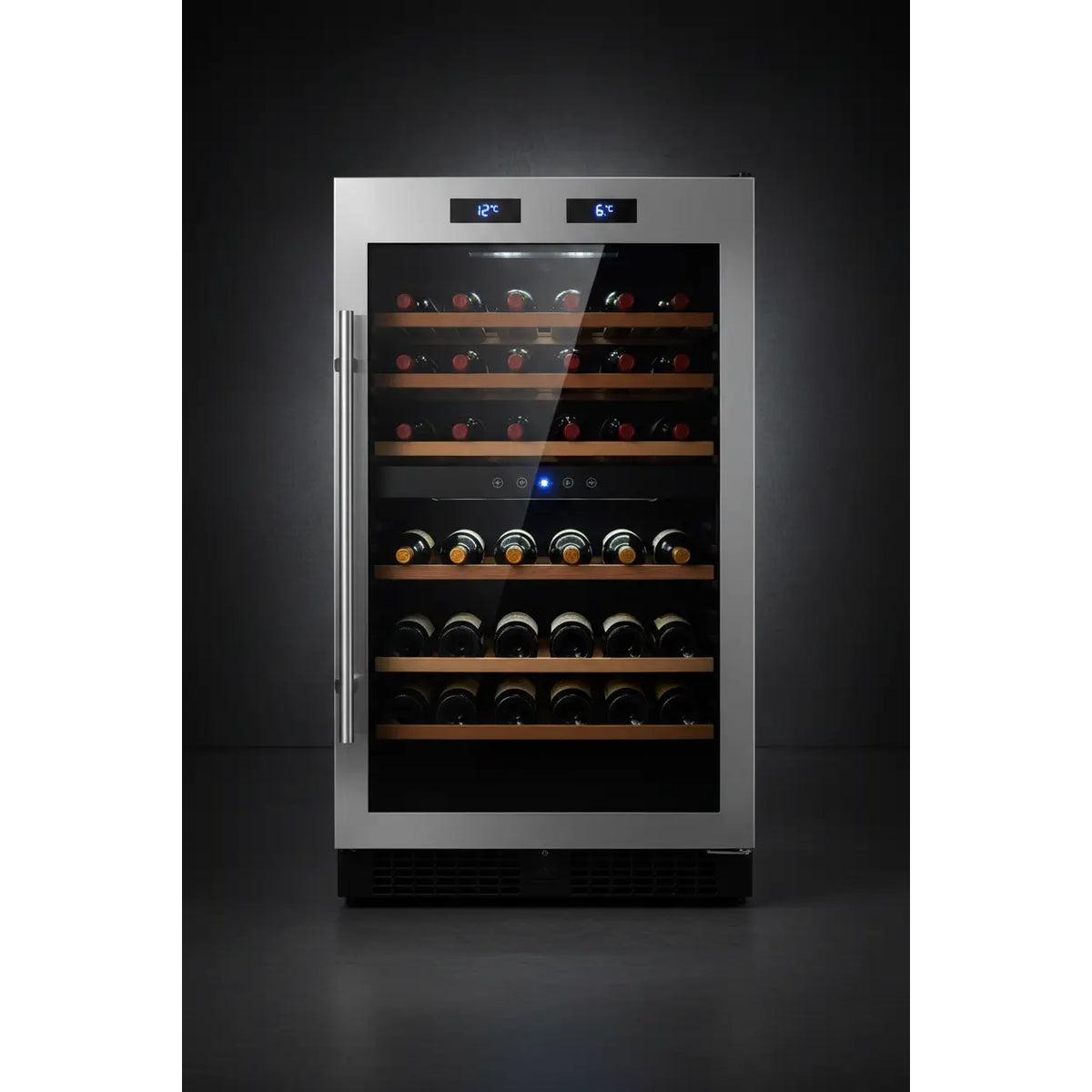 Swisscave WL120DF — 120 Bottle Freestanding Dual Zone Wine Fridge