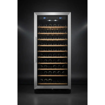 Swisscave WL200DF — 200 Bottle Tall Dual Zone Wine Cabinet