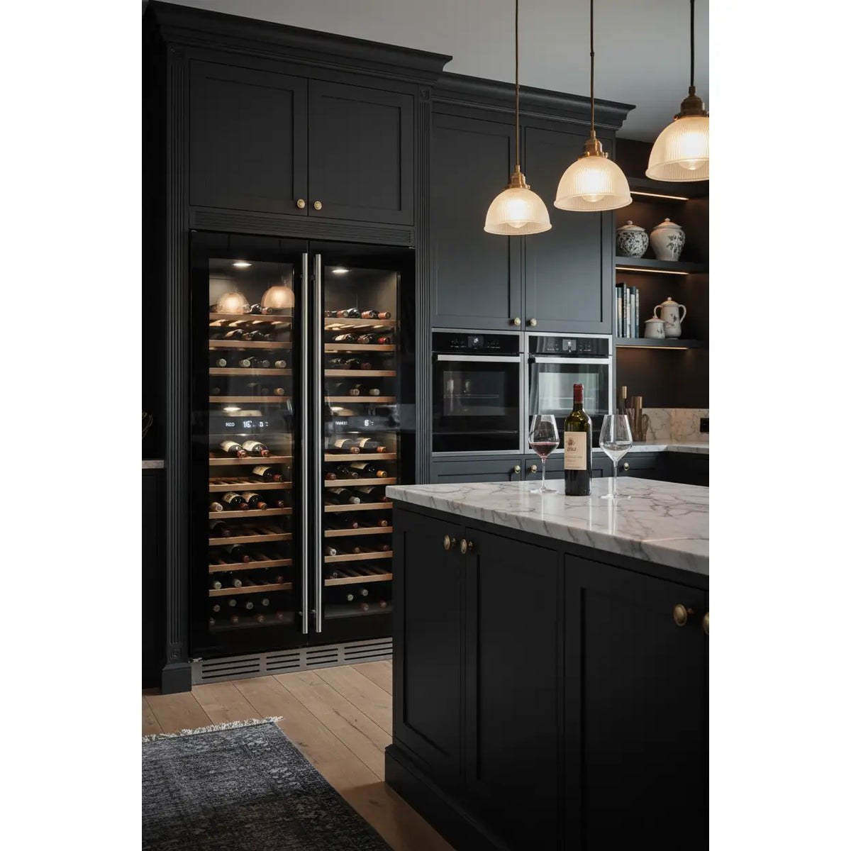 Swisscave WL280DF — 280 Bottle Tall Dual Zone Wine Cabinet