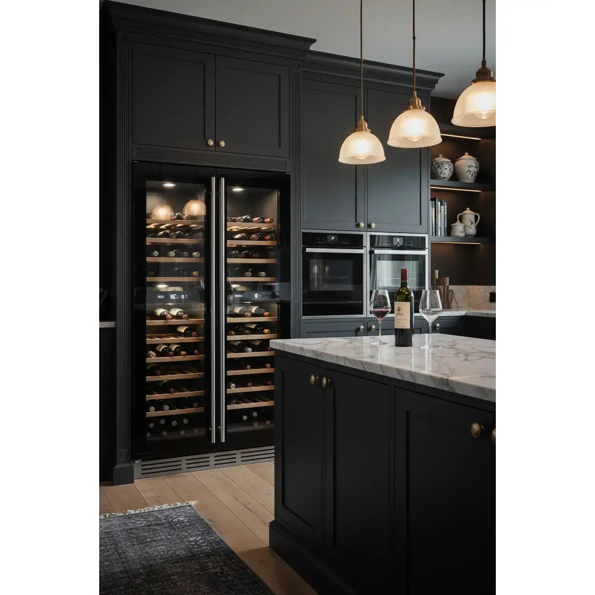Swisscave WL280DF — 280 Bottle Tall Dual Zone Wine Cabinet