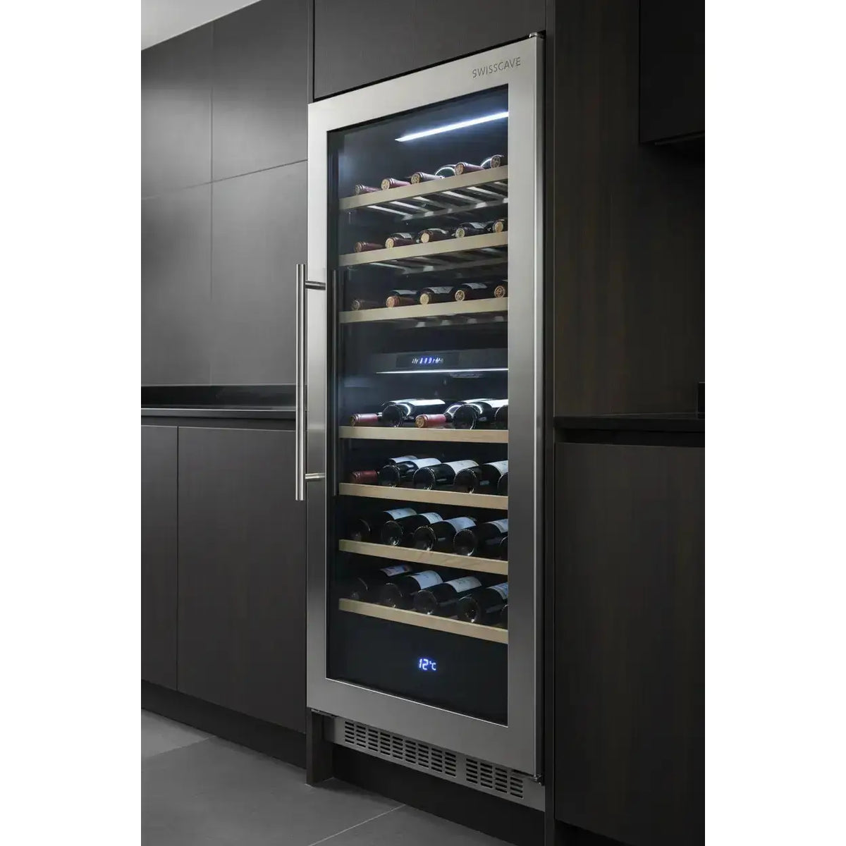 Swisscave WL30B — 30 Bottle Built-In Single Zone Wine Fridge