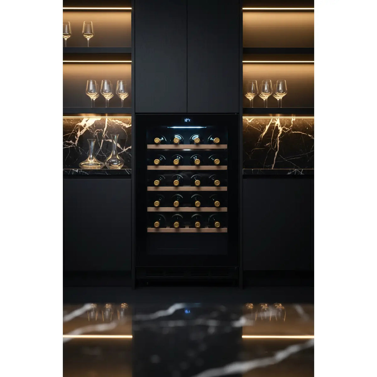 Swisscave WL360DF — 360 Bottle Tall Dual Zone Wine Cabinet