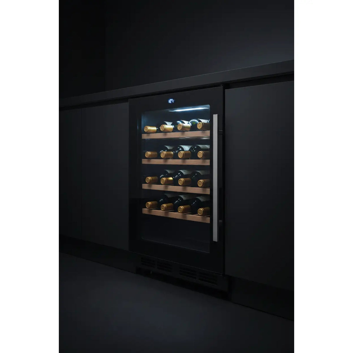 Swisscave WL46DF Premium — 46 Bottle Built-In Dual Zone Wine Fridge
