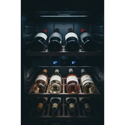 Swisscave WL80DF — 80 Bottle Freestanding Dual Zone Wine Fridge