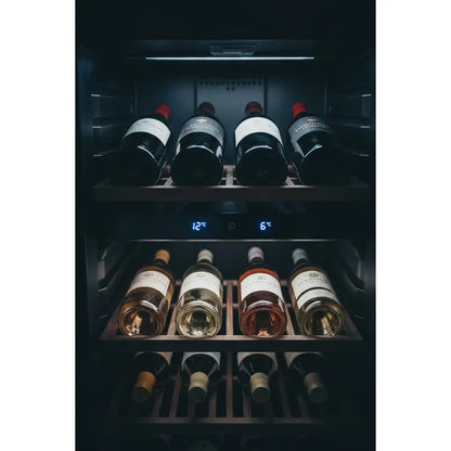 Swisscave WL80DF — 80 Bottle Freestanding Dual Zone Wine Fridge