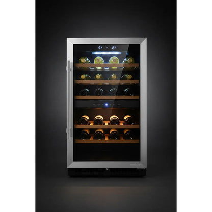 Swisscave WL80DF — 80 Bottle Freestanding Dual Zone Wine Fridge