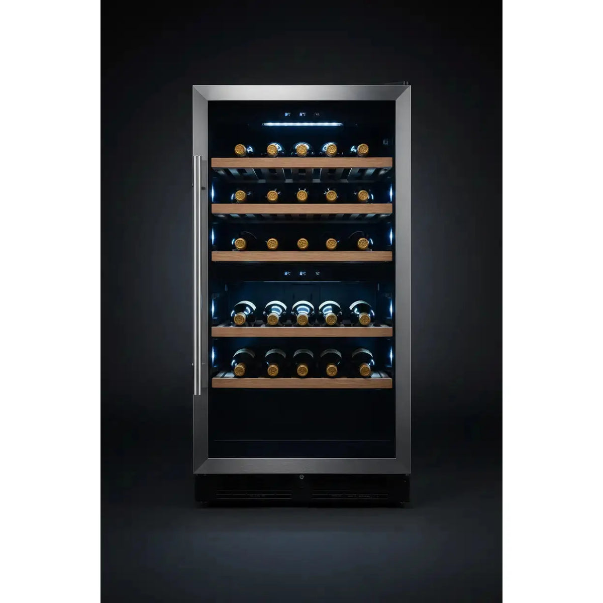 Tefcold TFW250S — 65 Bottle Freestanding Dual Zone Wine Fridge