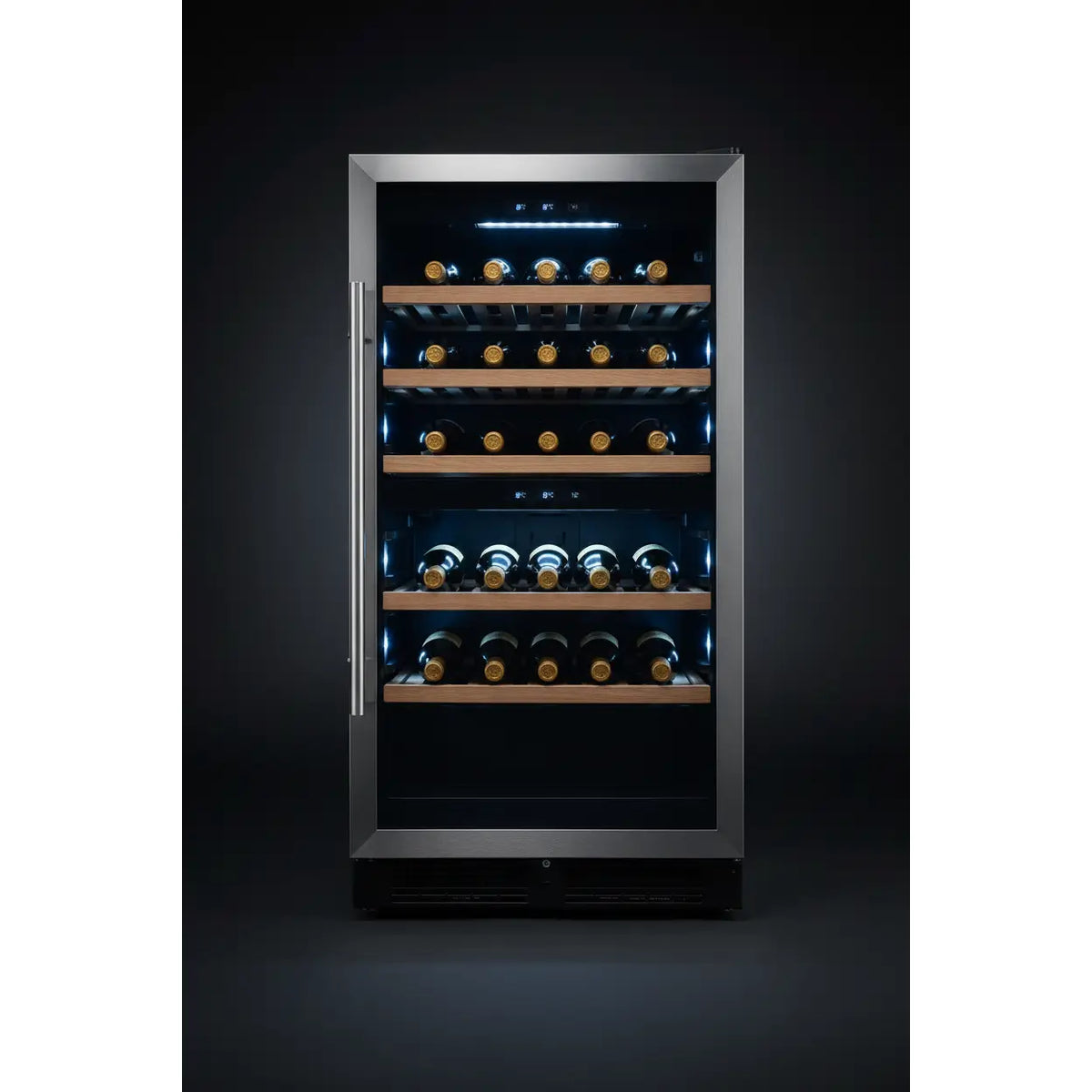 Tefcold TFW250S — 65 Bottle Freestanding Dual Zone Wine Fridge