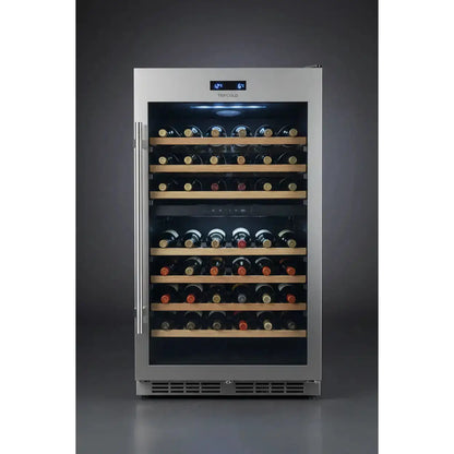 Tefcold TFW375S — 100 Bottle Freestanding Dual Zone Wine Fridge