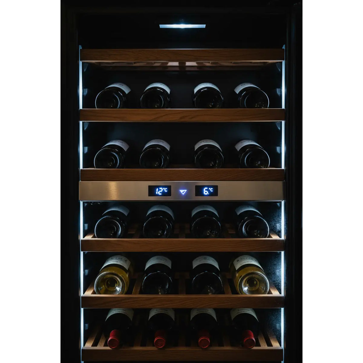 Tefcold TFW375S — 100 Bottle Freestanding Dual Zone Wine Fridge