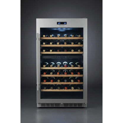 Tefcold TFW375S — 100 Bottle Freestanding Dual Zone Wine Fridge