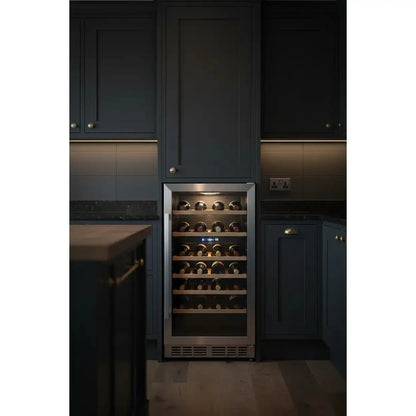 Tefcold TFW40S — 40 Bottle Built-In Dual Zone Wine Fridge