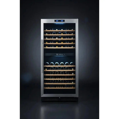 Tefcold TFW700S — 180 Bottle Tall Dual Zone Wine Cabinet