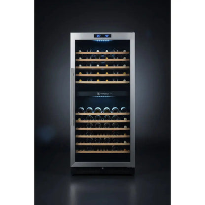 Tefcold TFW700S — 180 Bottle Tall Dual Zone Wine Cabinet