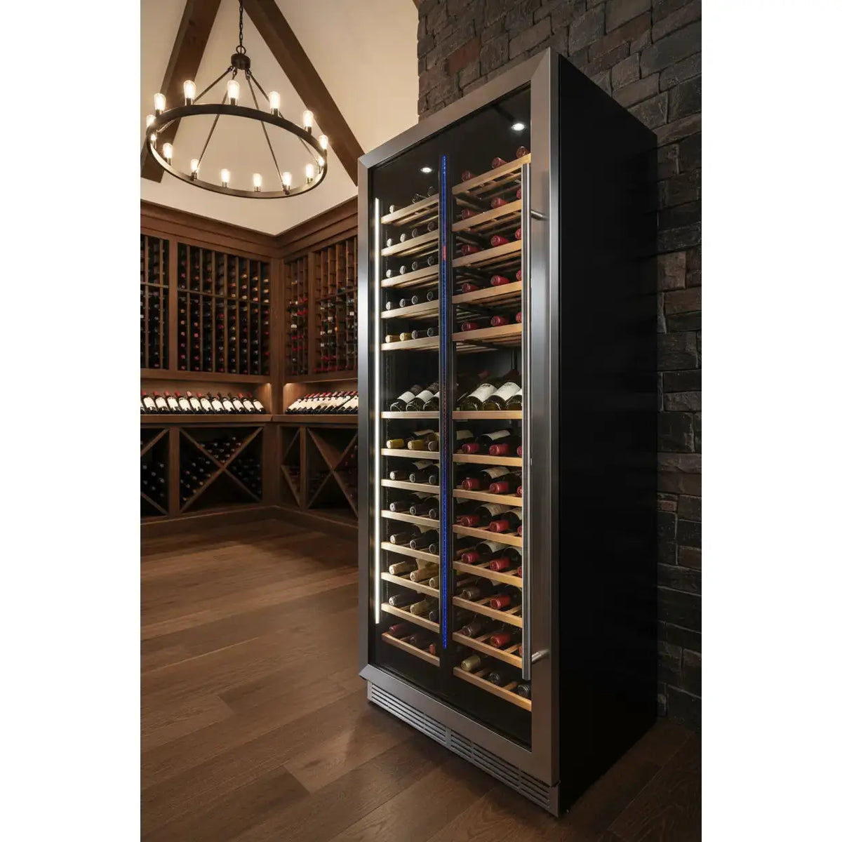 Tefcold TFW700S — 180 Bottle Tall Dual Zone Wine Cabinet